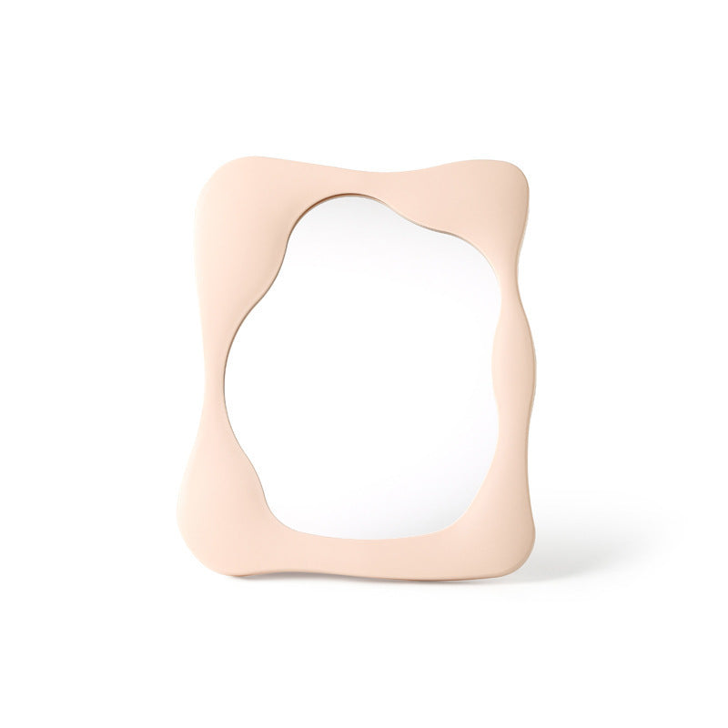 Simple Special-shaped Living Room Cosmetic Mirror Desktop Plastic