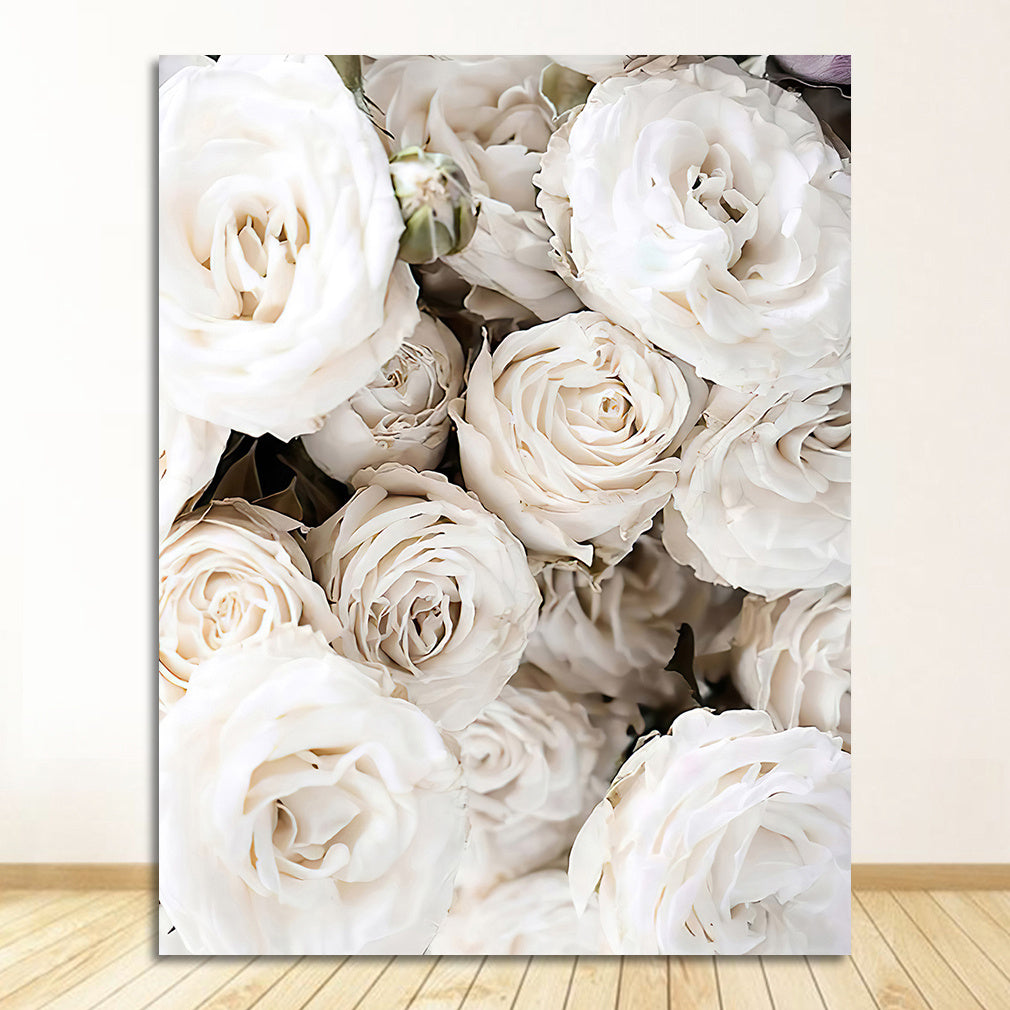 Peony Rose White Flowers Garden Nordic Posters And Prints Wall Pictures