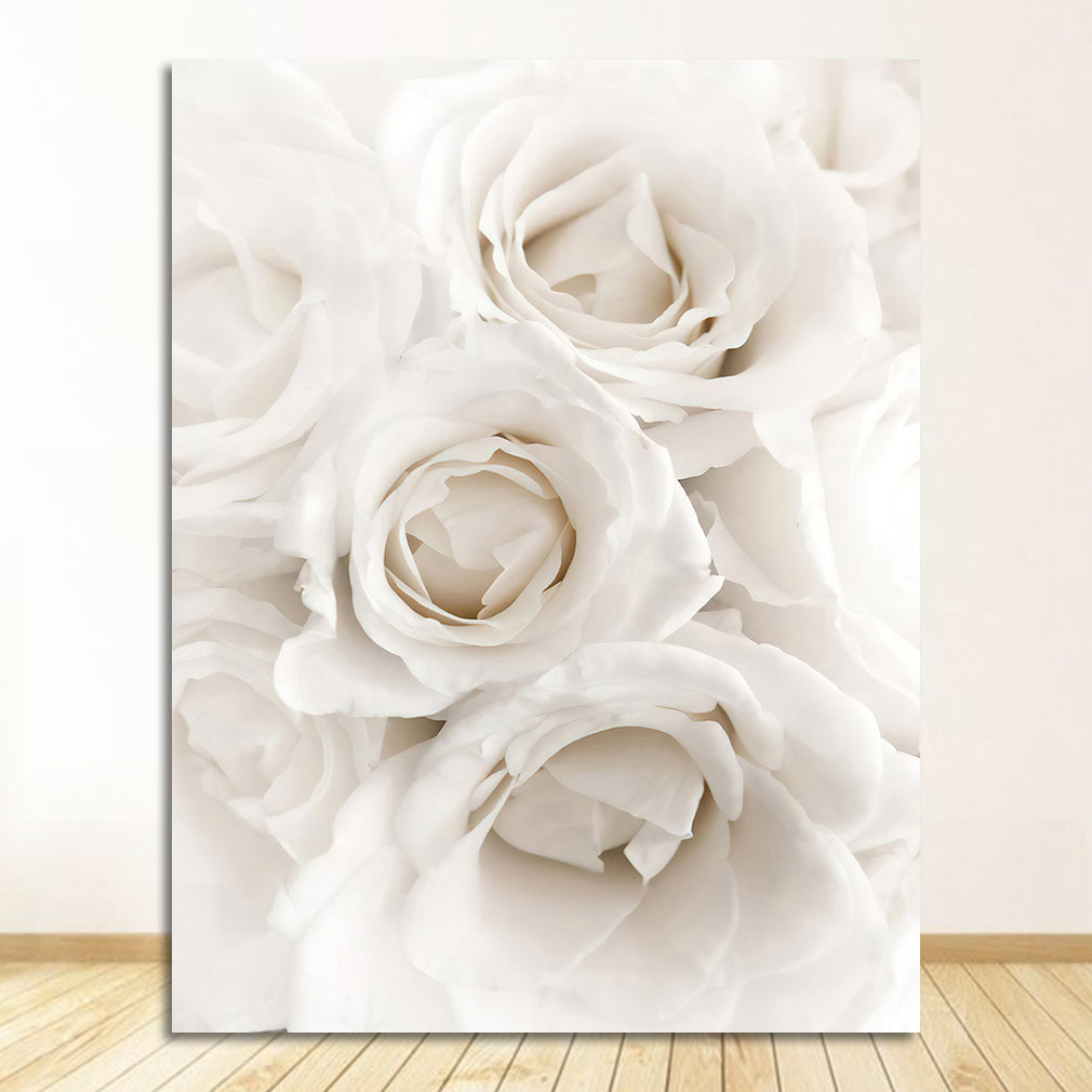 Peony Rose White Flowers Garden Nordic Posters And Prints Wall Pictures
