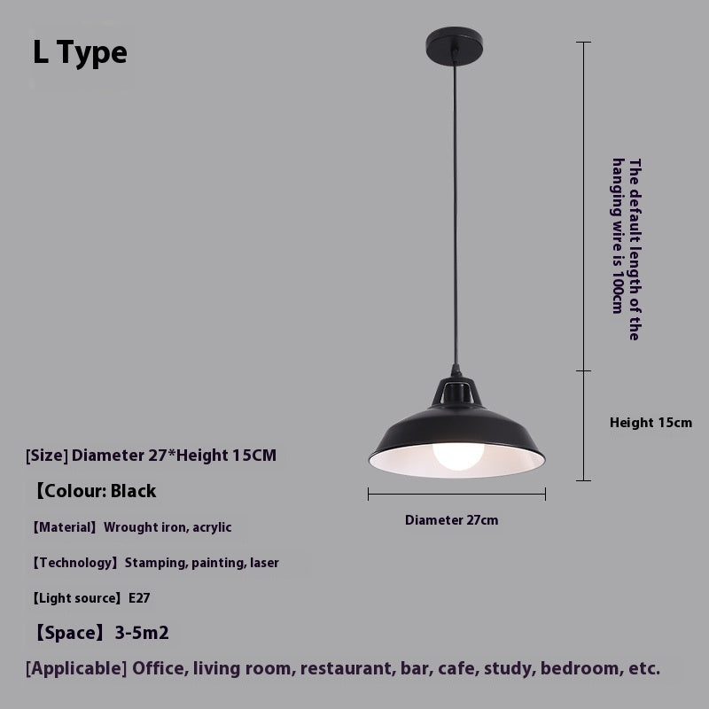 Simple Modern Single-head Droplight Restaurant Bar Decorative Lights