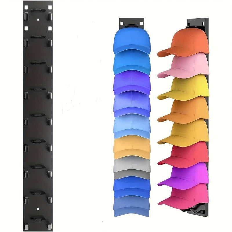 Baseball Cap Wall-mounted Storage Rack, Hat Storage Expert, Large Capacity, Orderly Placement, Easy To Store, Easy To Take