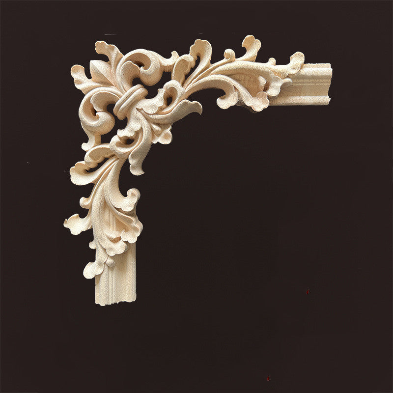 Wood Carving Wall Protection Solid Wood Decals