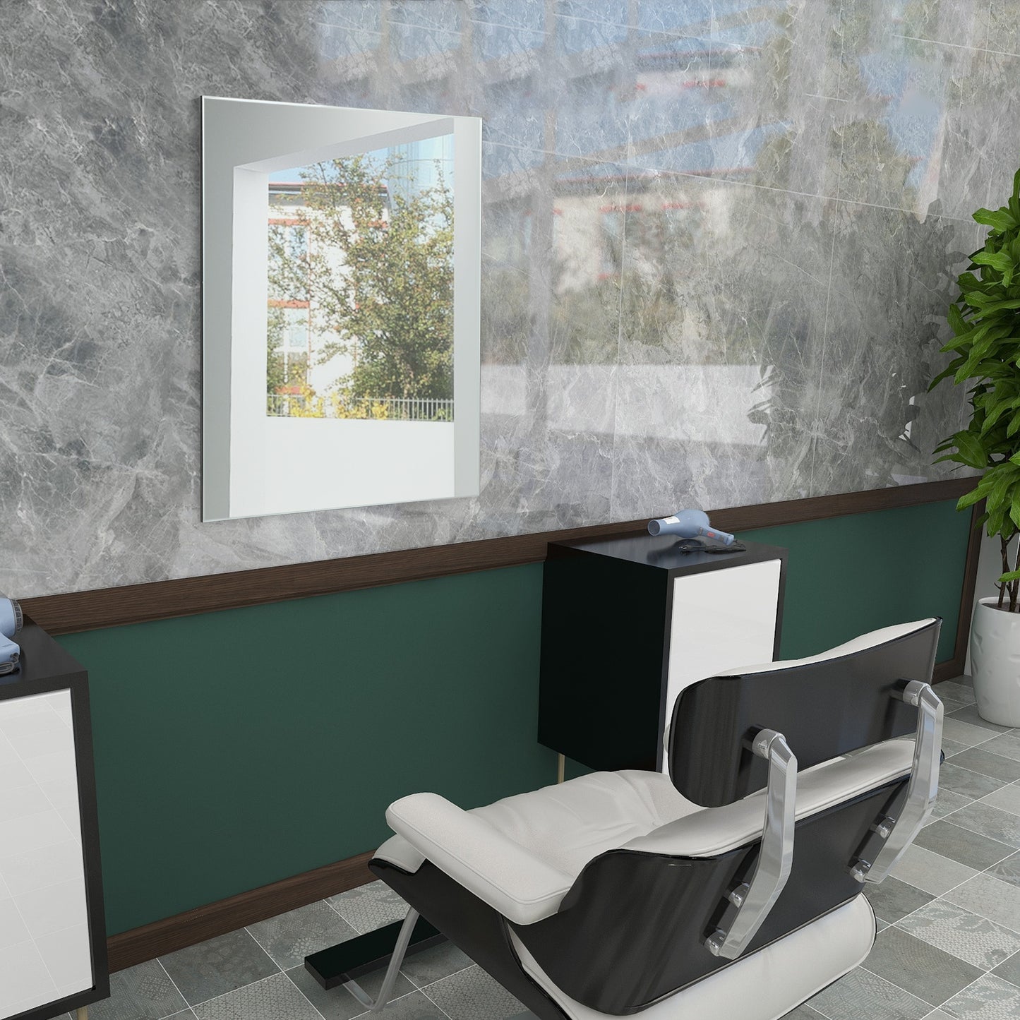 Bedroom With Glass Mirrors