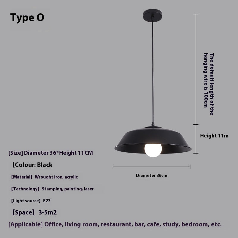 Simple Modern Single-head Droplight Restaurant Bar Decorative Lights