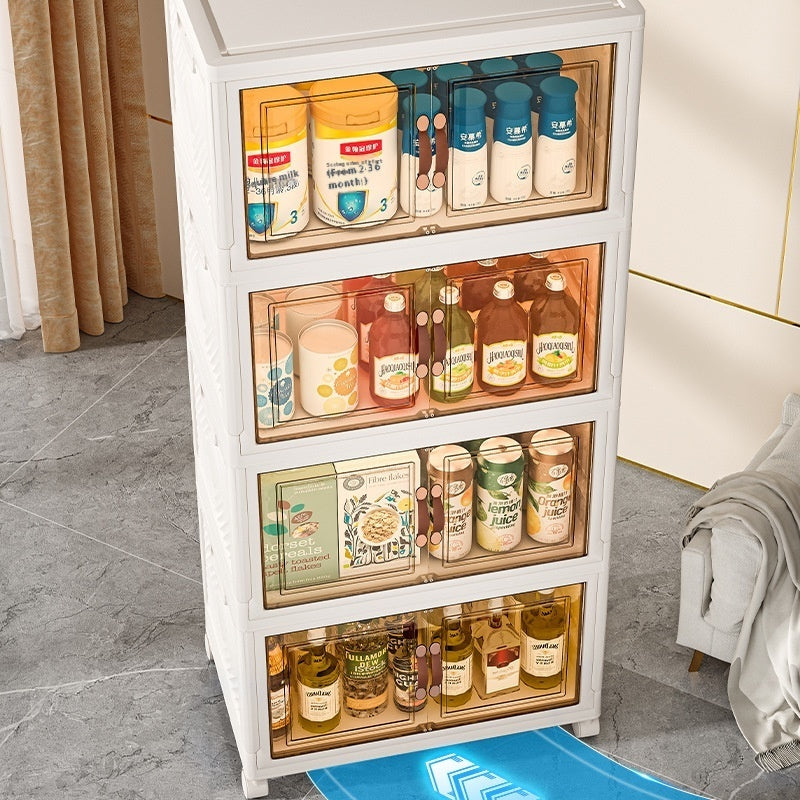 Storage Box Household Installation-free Storage Cabinet Foldable Plastic Locker