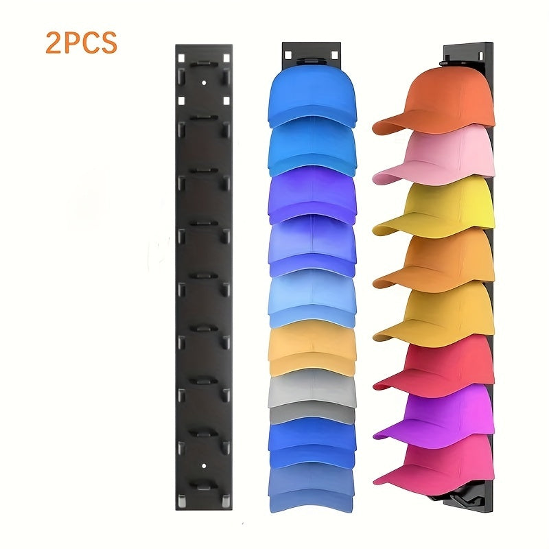 Baseball Cap Wall-mounted Storage Rack, Hat Storage Expert, Large Capacity, Orderly Placement, Easy To Store, Easy To Take