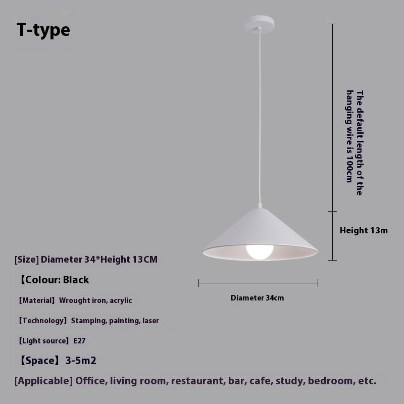 Simple Modern Single-head Droplight Restaurant Bar Decorative Lights
