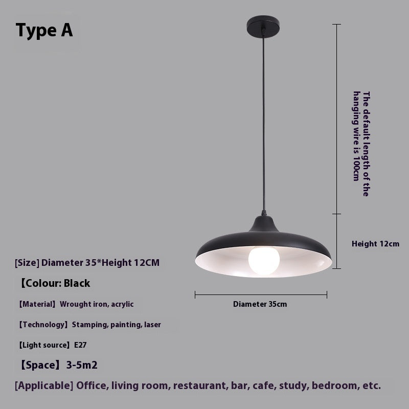 Simple Modern Single-head Droplight Restaurant Bar Decorative Lights